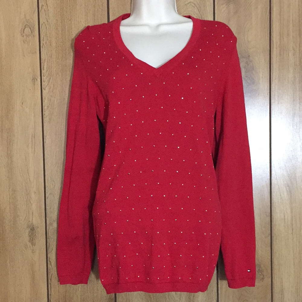 Tommy Hilfiger V Neck Pullover Sweater